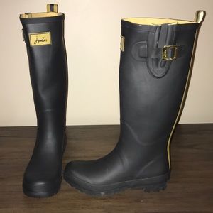 Joules Black Rain Boots